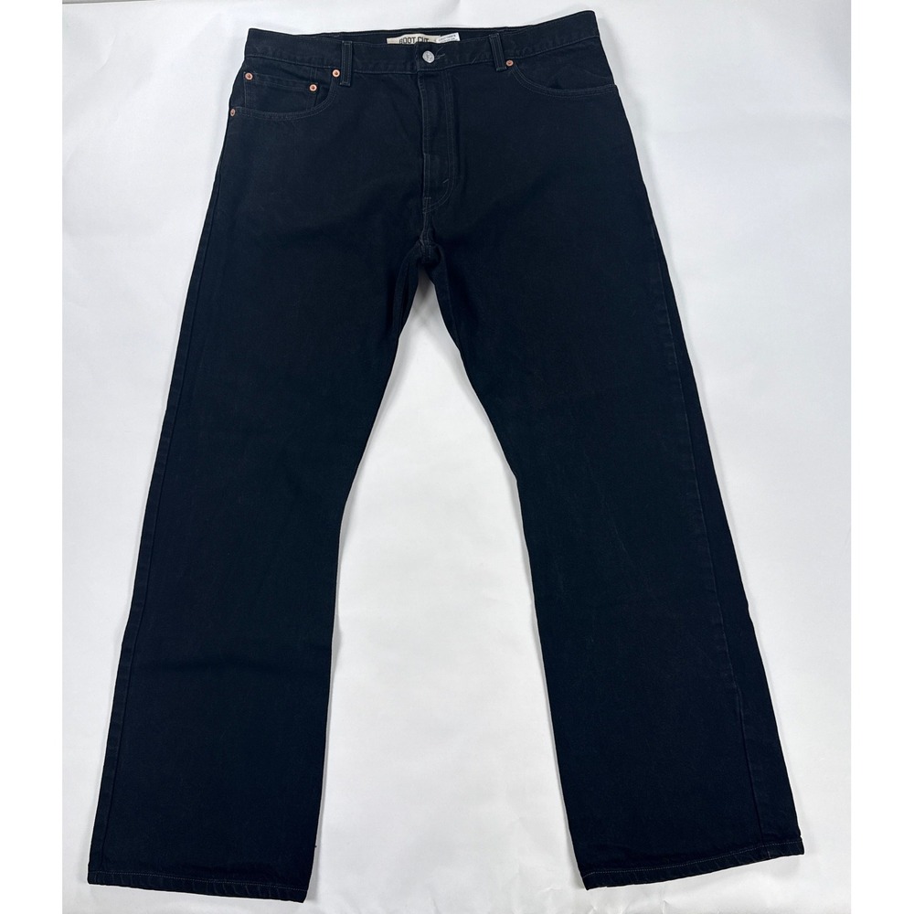 Levis 517 Bootcut Jeans Mens 40x32 Black 100% Cotton Red Tab W40 L32 Y2K Vintage